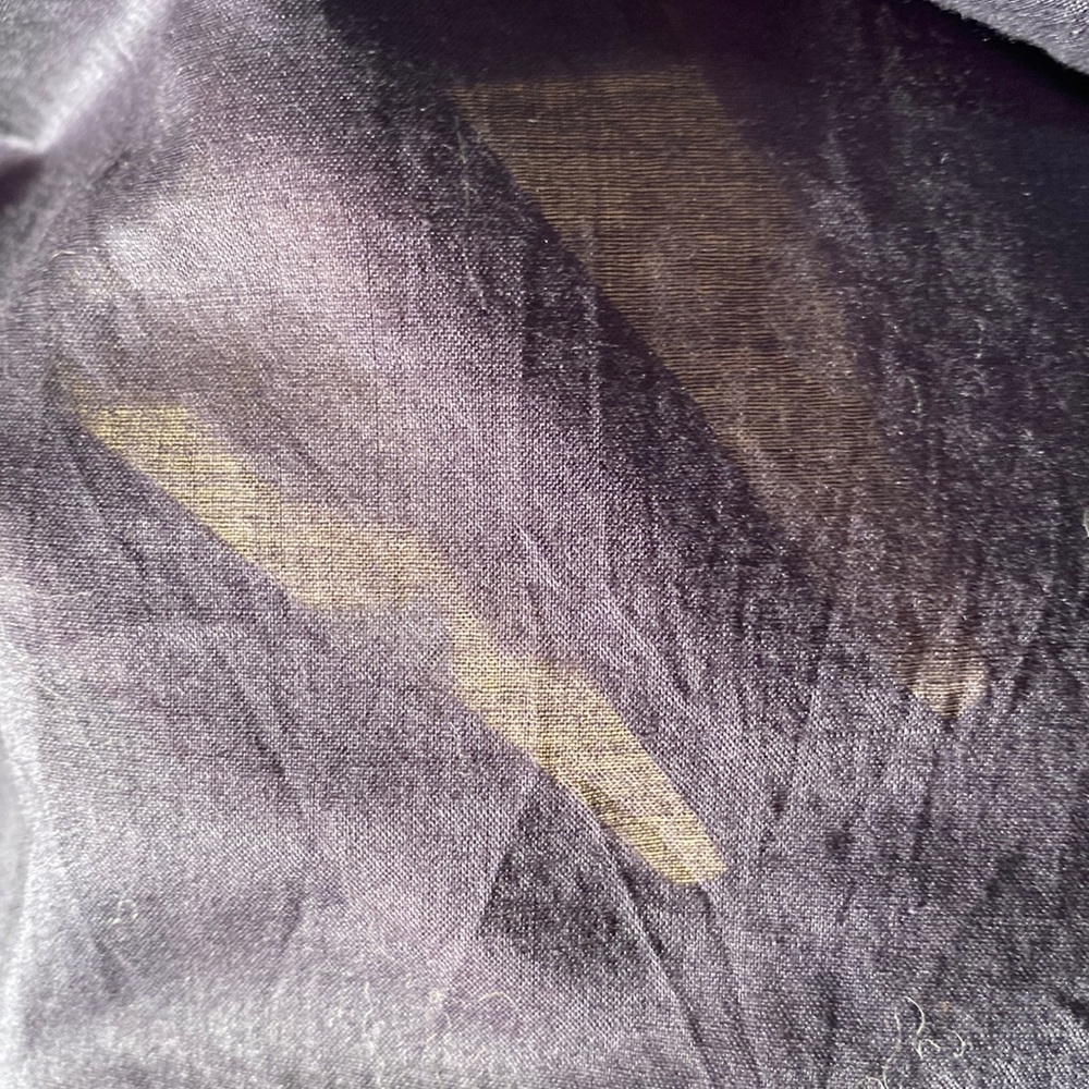 TORY BURCH - l/s dark blue tunic: silver sequins on neck & cuffs, hip slits - 8 - Picture 13 of 16